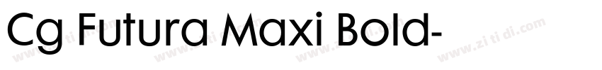 Cg Futura Maxi Bold字体转换